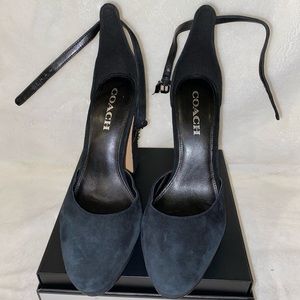 Coach block heels pumps